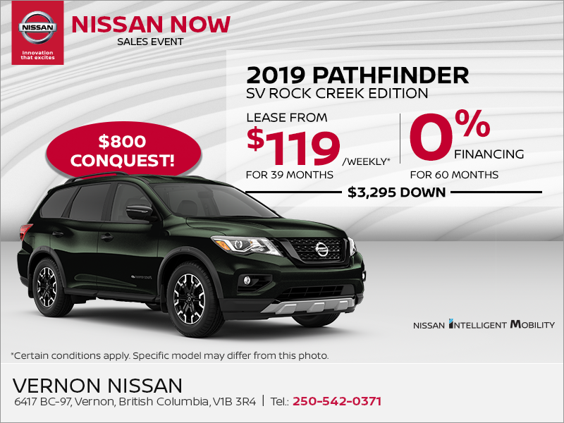 Get the 2019 Nissan Pathfinder Today!