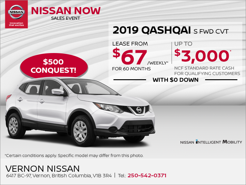 Get the 2019 Nissan Qashqai Today!