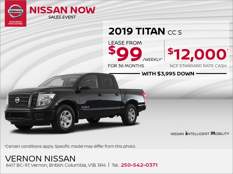 Get the 2019 Nissan Titan Today!