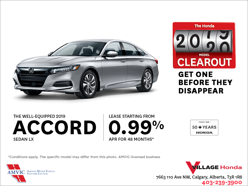 Lease the 2019 Honda Accord Sedan Today!