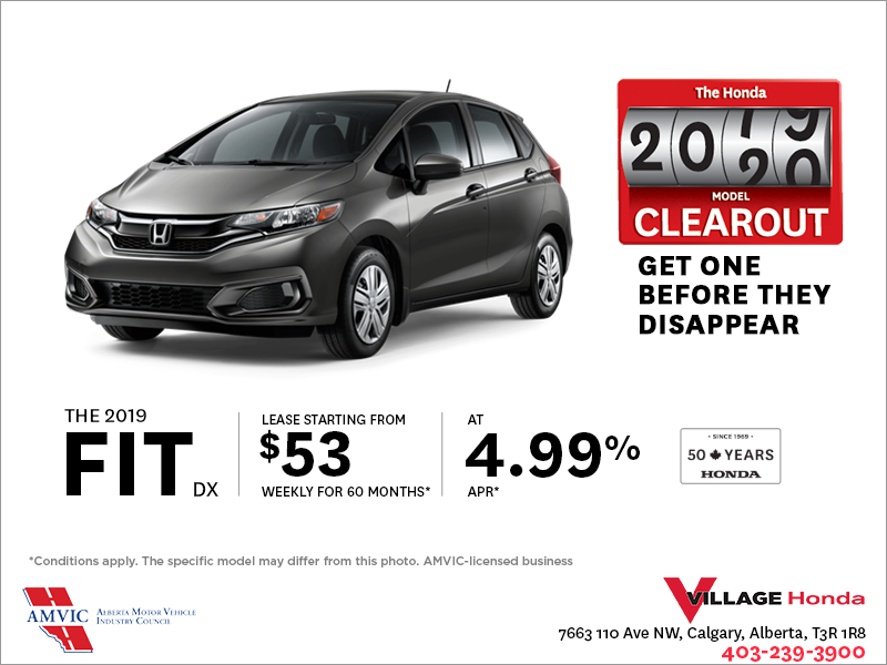 Lease the 2019 Honda Fit Today!