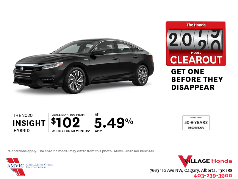 Lease the 2020 Honda Insight!