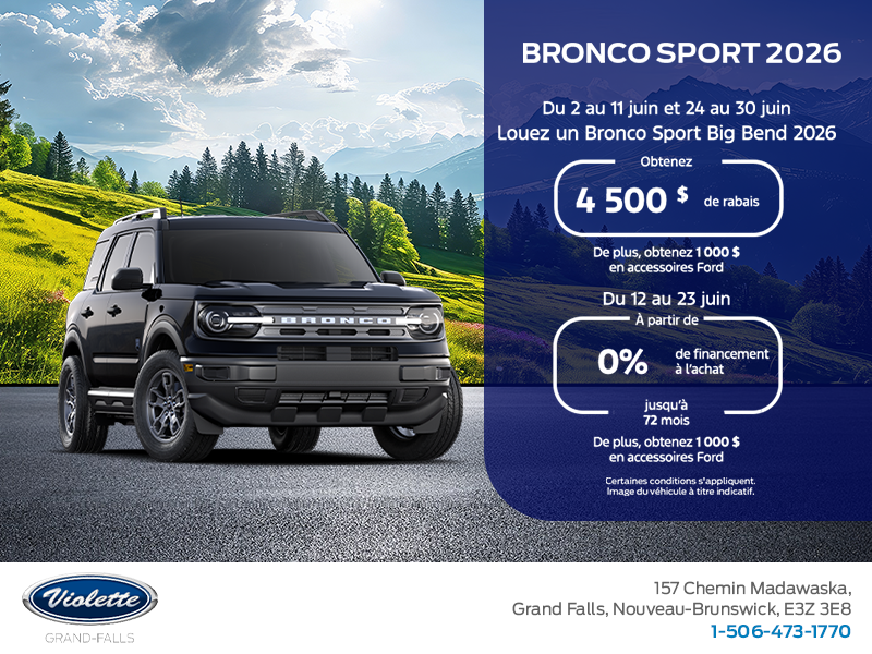 Ford Bronco Sport 2026