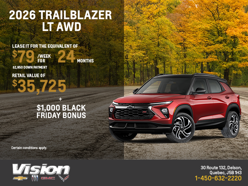 Get the 2026 Chevrolet Trailblazer LT AWD