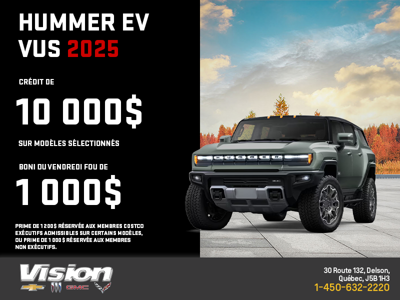 Le GMC Hummer EV VUS 2025