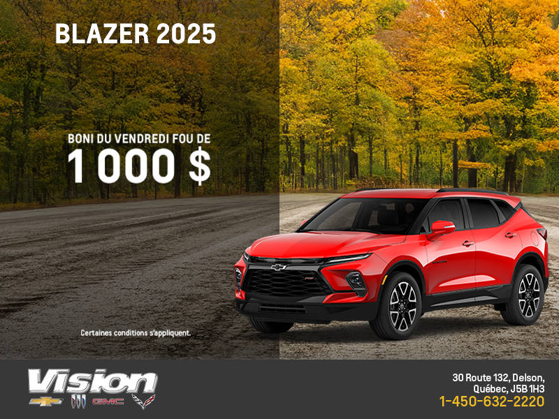 Procurez-vous le Chevrolet Blazer 2025