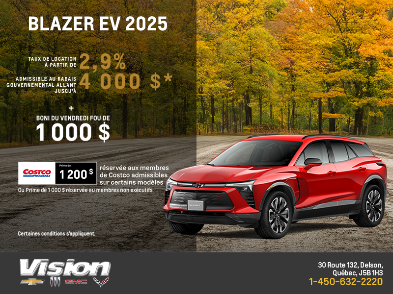 Procurez-vous le Chevrolet Blazer EV 2025