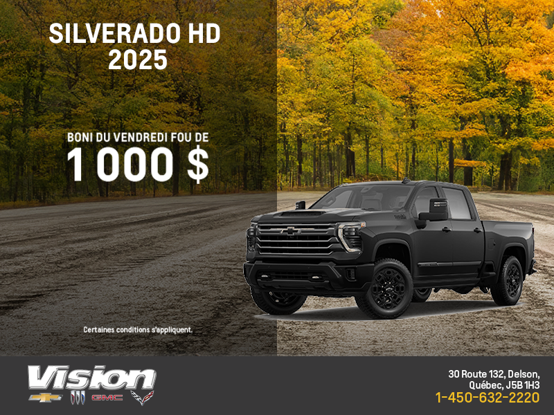 Procurez-vous le Chevrolet Silverado HD 2025