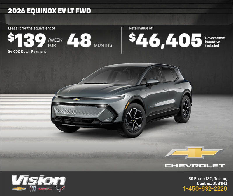 Get the 2026 Chevrolet Equinox EV