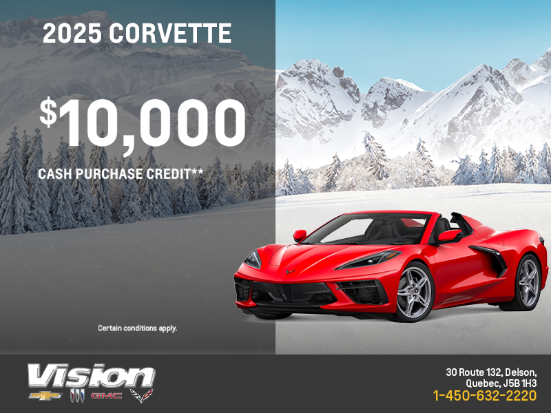 Get the 2025 Chevrolet Corvette