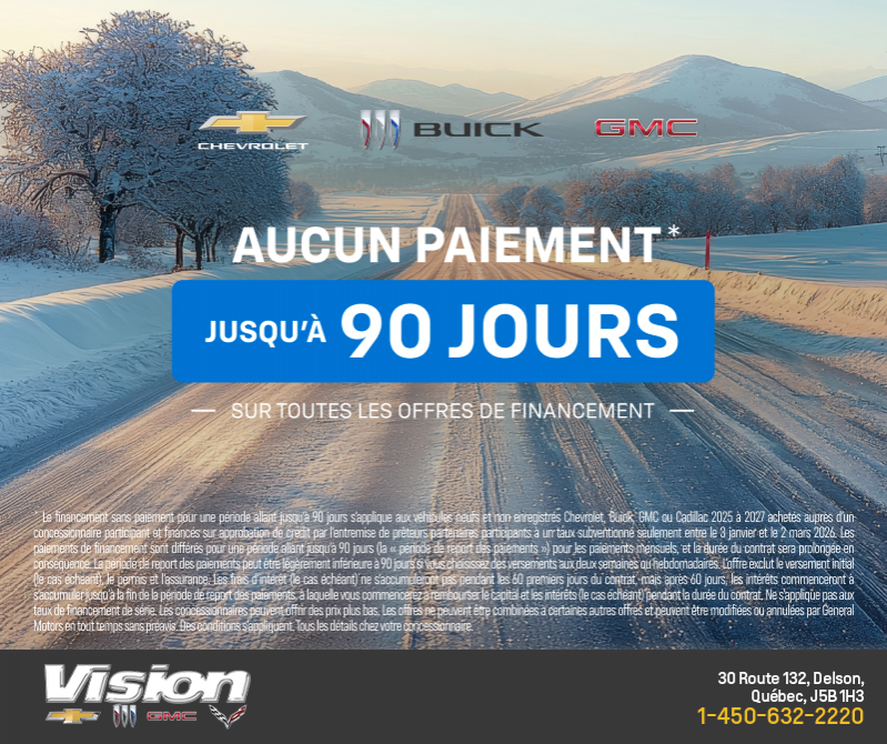 L'événement Chevrolet 90 jours