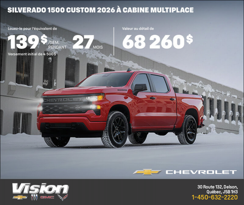 Procurez-vous le Chevrolet Silverado 1500 2026