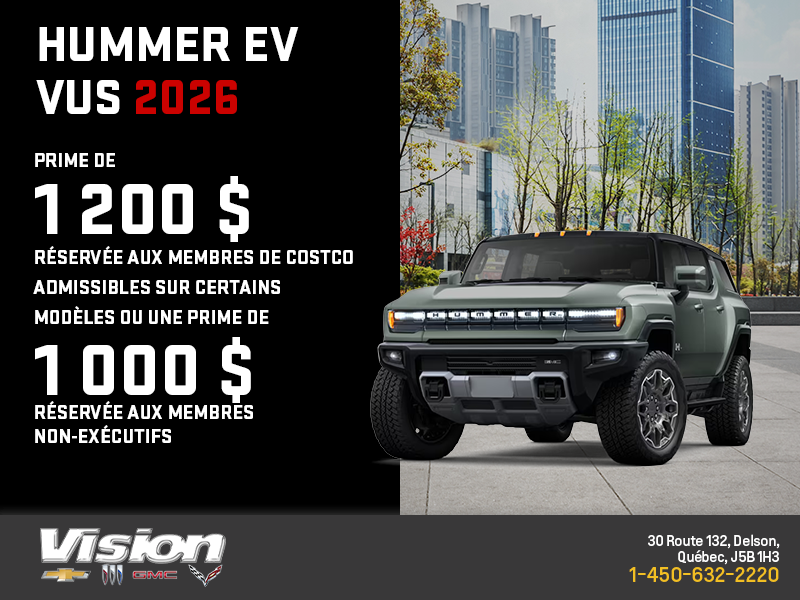 Le GMC Hummer EV VUS 2026