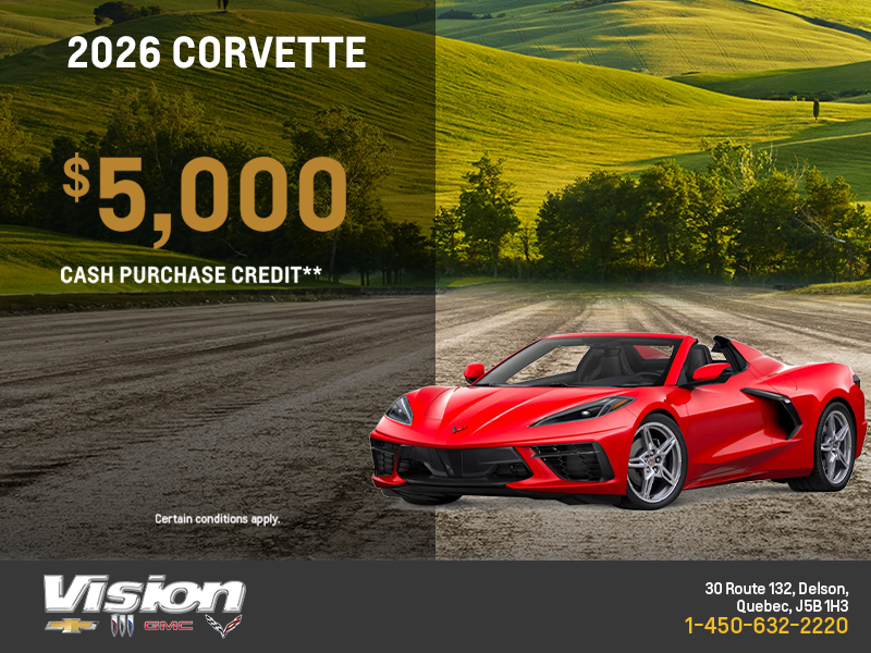 Get the 2026 Chevrolet Corvette