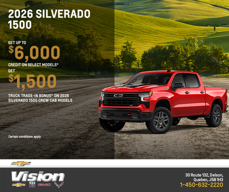 Get the 2026 Chevrolet Silverado 1500