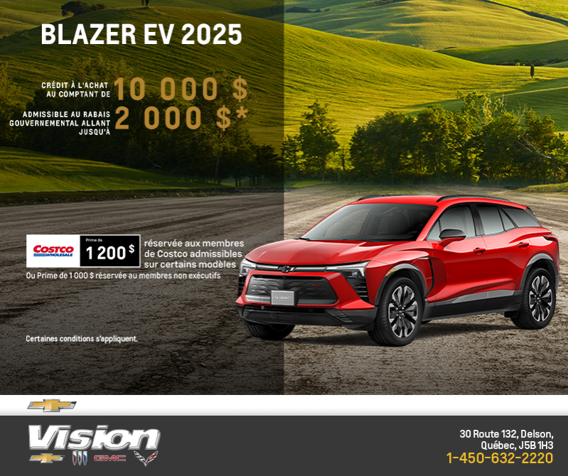 Procurez-vous le Chevrolet Blazer EV 2025
