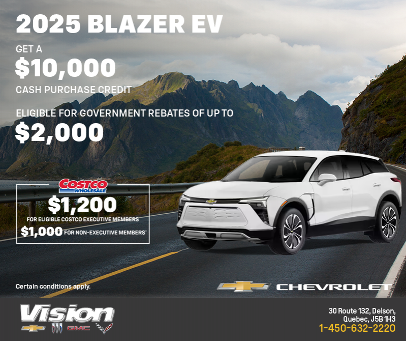Get the 2025 Chevrolet Blazer EV