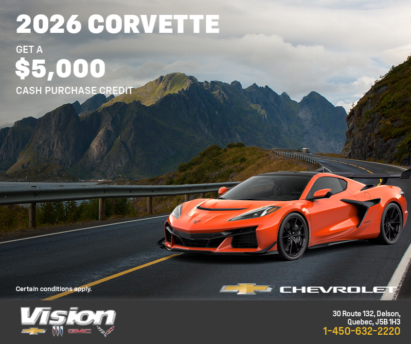 Get the 2026 Chevrolet Corvette