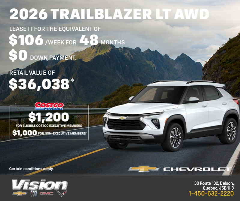 Get the 2026 Chevrolet Trailblazer LT AWD