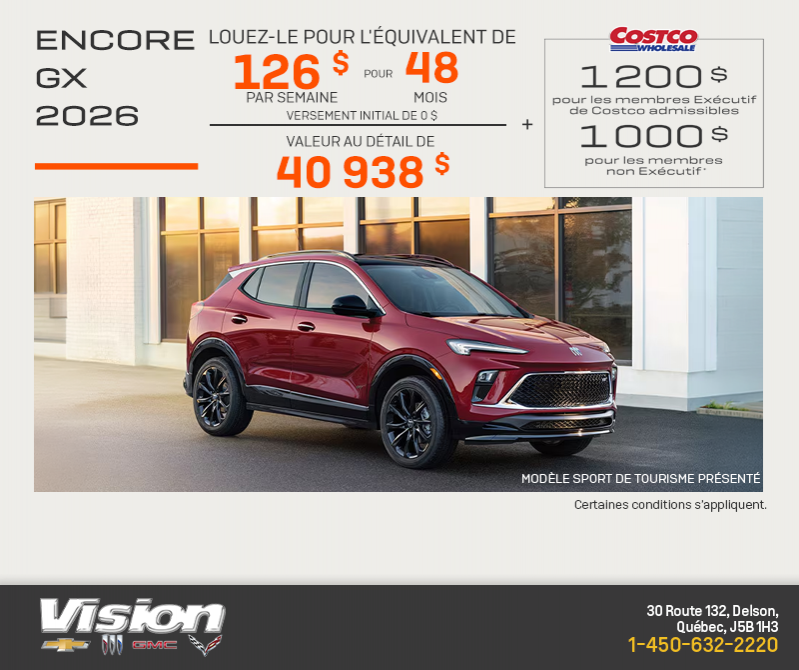 Procurez-vous le Buick Encore GX 2026
