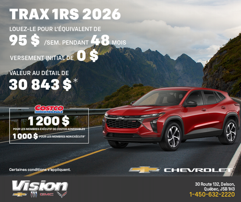 Le Chevrolet Trax 2026
