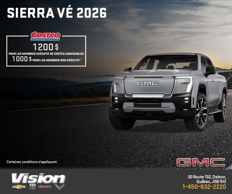 Le GMC Sierra VÉ 2026
