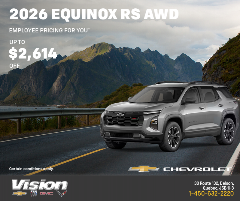 Get the 2026 Chevrolet Equinox RS AWD