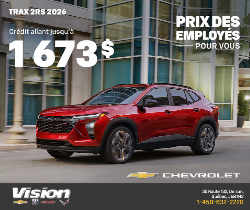 Le Chevrolet Trax 2026