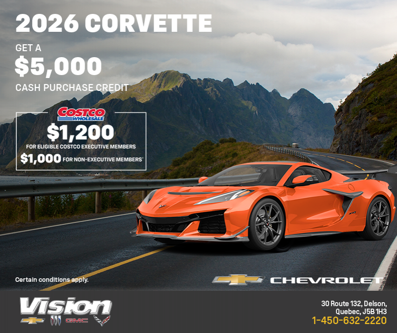 Get the 2026 Chevrolet Corvette