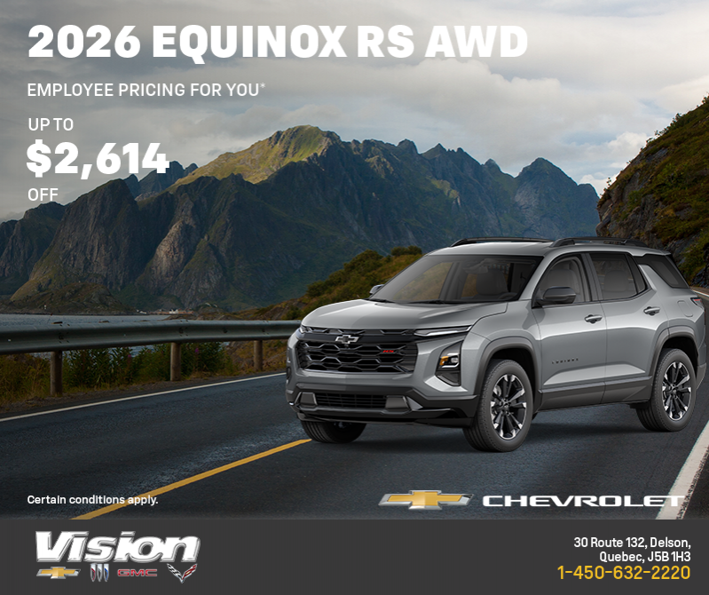 Get the 2026 Chevrolet Equinox RS AWD