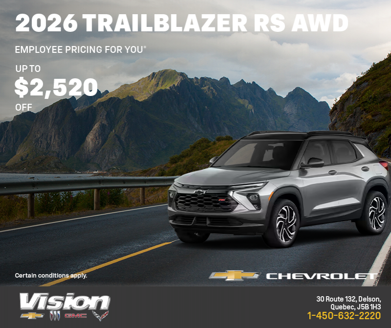 Get the 2026 Chevrolet Trailblazer