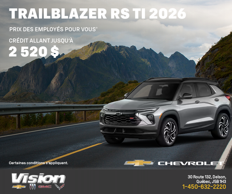 Le Chevrolet Trailblazer 2026