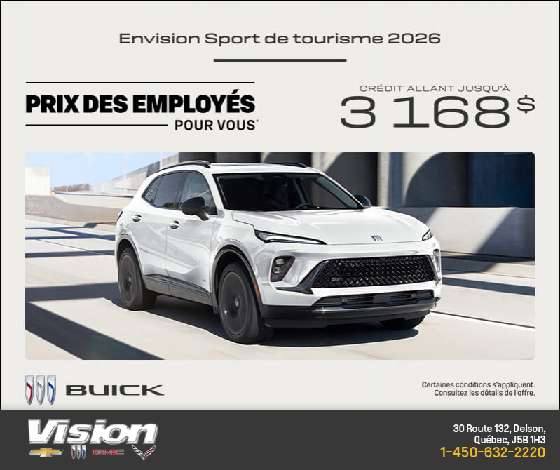 Procurez-vous la Buick Envision 2026