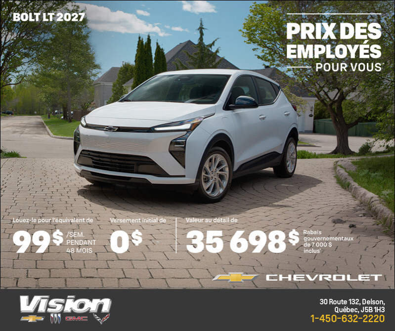 Procurez-vous le Chevrolet Bolt LT 2027