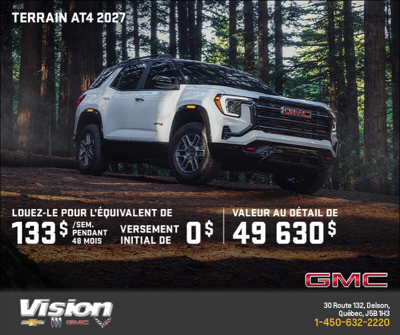 Le GMC Terrain AT4 2027