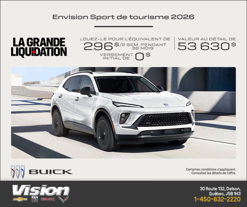 Procurez-vous la Buick Envision 2026