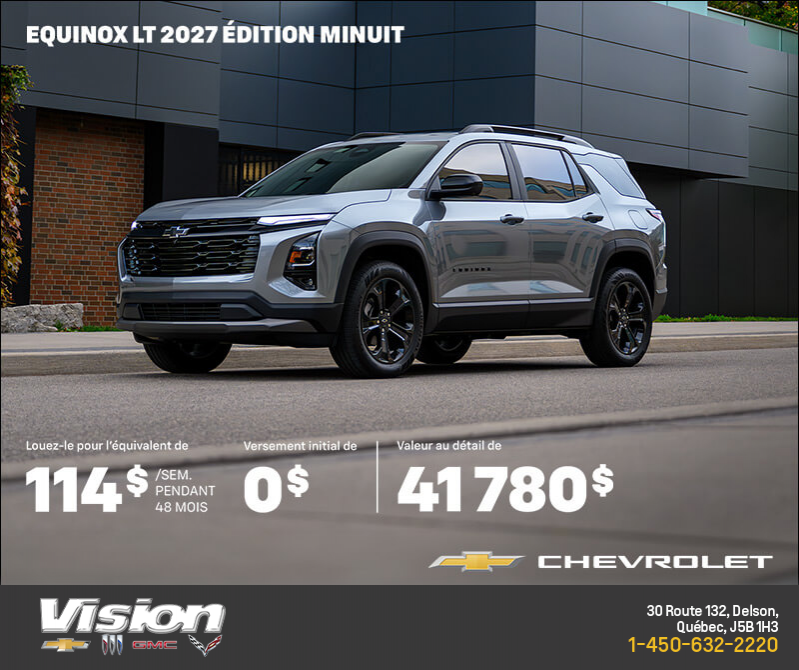 Procurez-vous le Chevrolet Equinox  2027