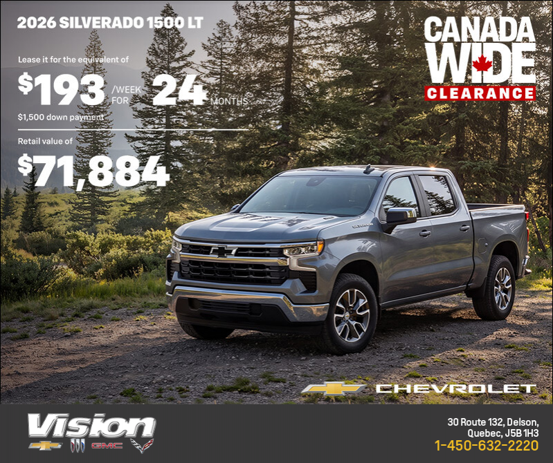 The 2026 Chevrolet Silverado 1500 LT