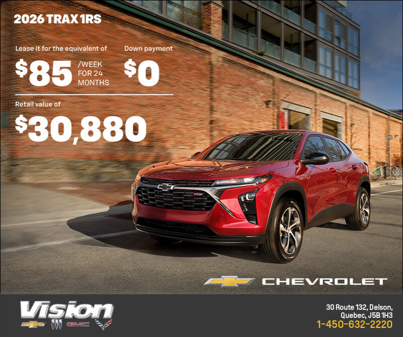 The 2026 Chevrolet Trax 1RS