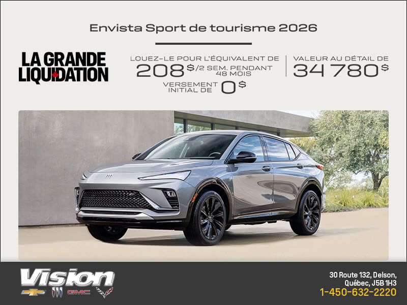 Procurez-vous la Buick Envista 2026