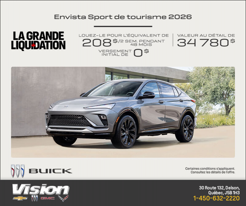 Procurez-vous la Buick Envista 2026