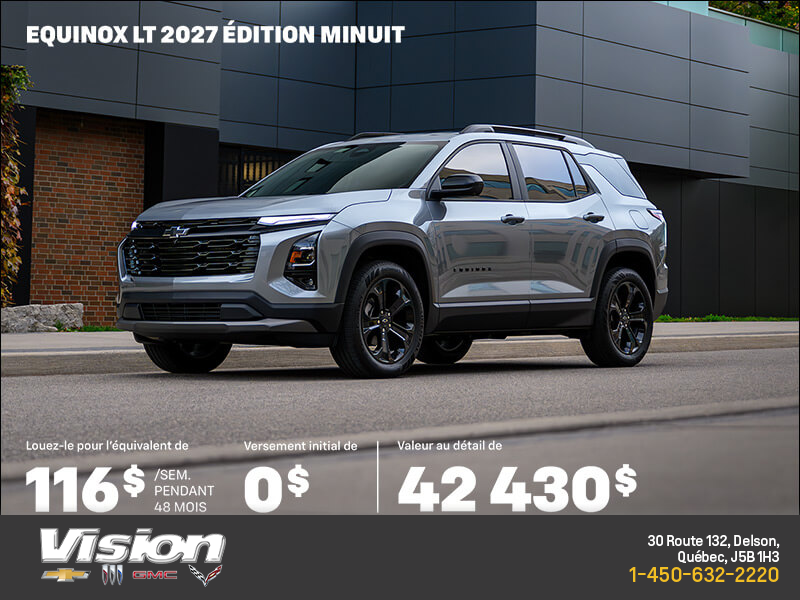 Procurez-vous le Chevrolet Equinox  2027