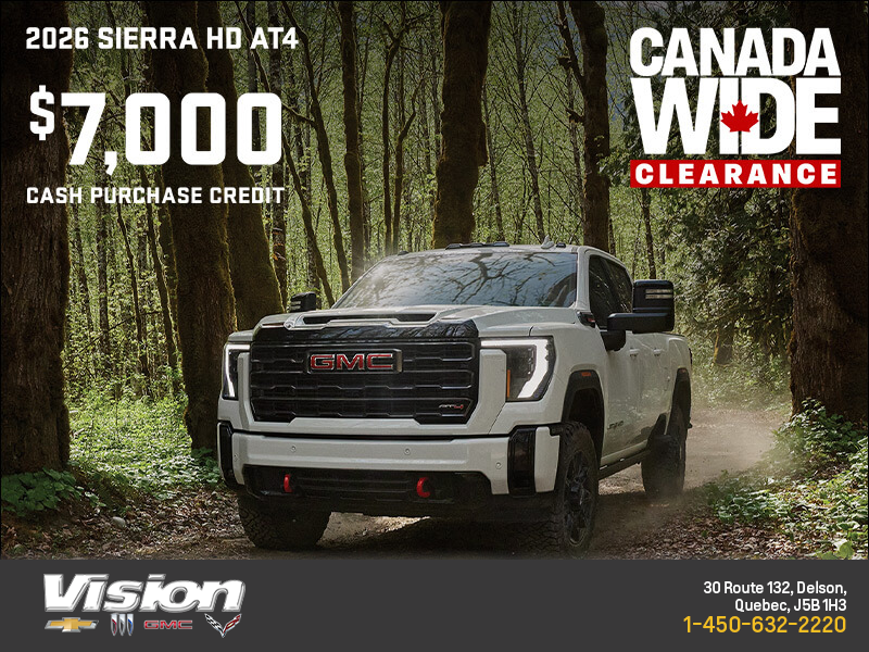 The 2026 GMC Sierra HD AT4