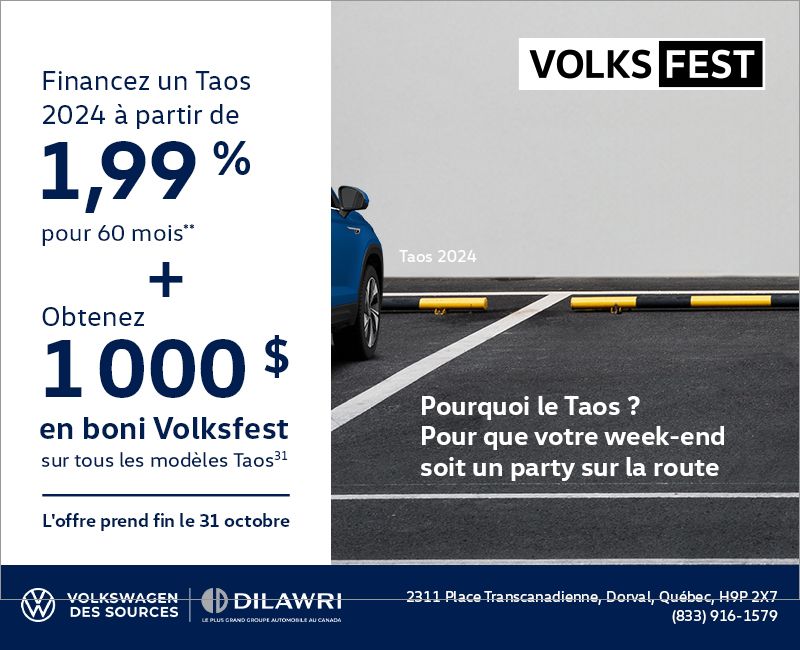 Procurez-vous le Volkswagen Taos 2024