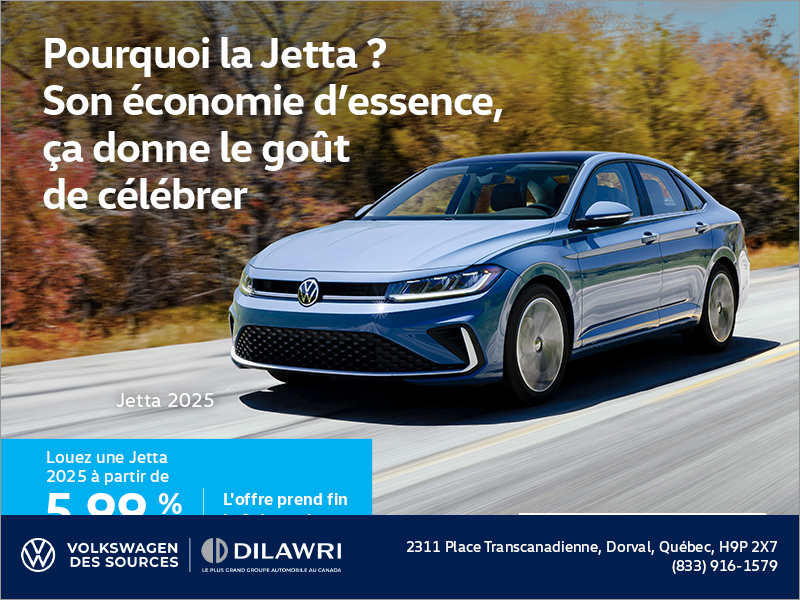 Procurez-vous la Volkswagen Jetta 2025