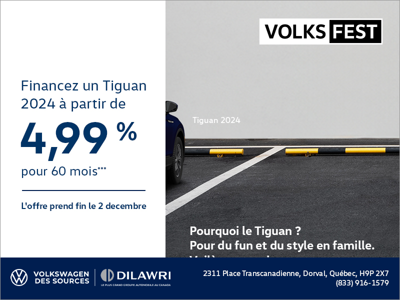 Procurez-vous le Volkswagen Tiguan 2024