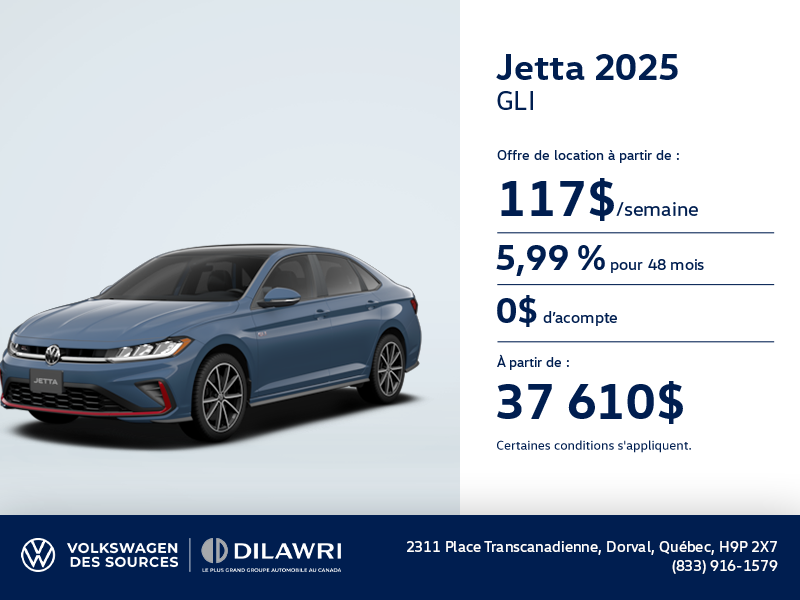 Procurez-vous la Volkswagen Jetta Gli 2024