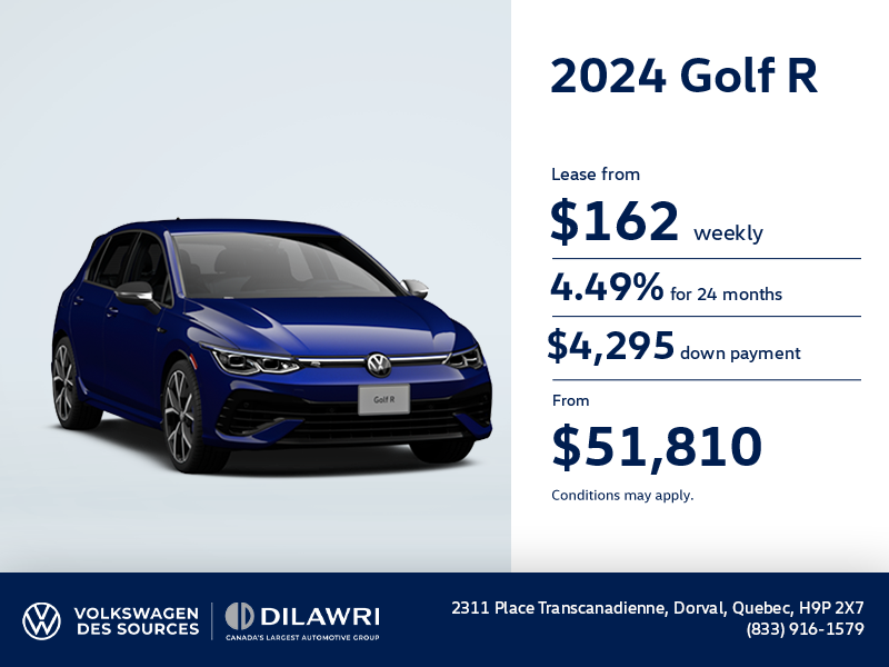 Get the 2024 Volkswagen Golf R