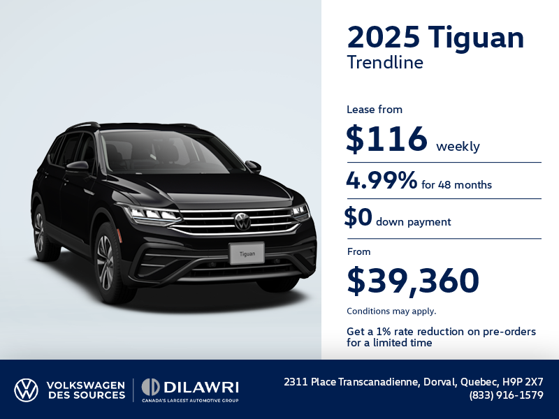 Get the 2025 Volkswagen Tiguan