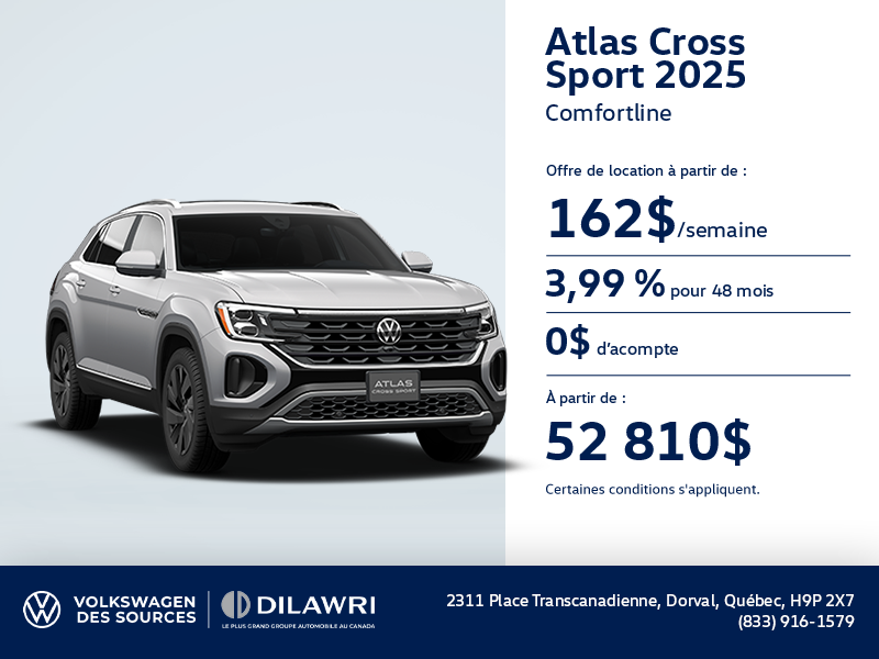 Procurez-vous le Volkswagen Atlas Cross Sport 2025